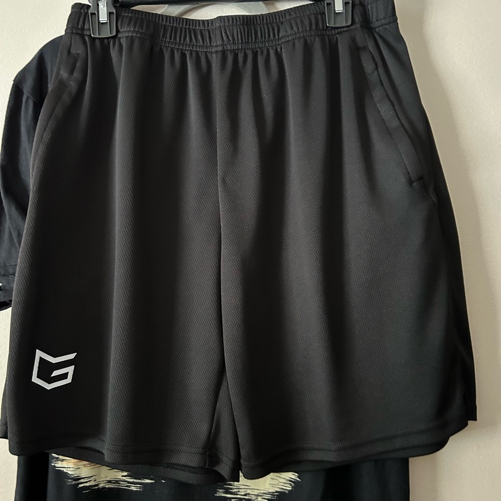 Men's Black Athletic Shorts
